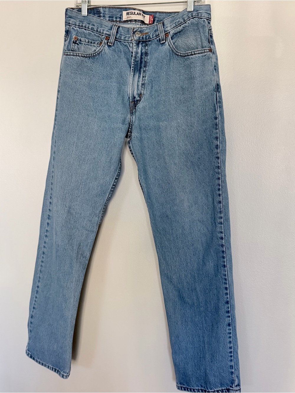 Levi's Men's Straight Jeans in Light Blue Denim